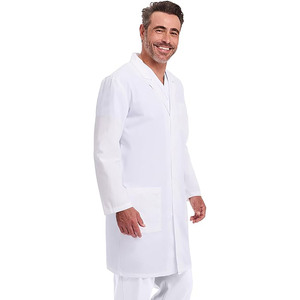 Bata de Laboratorio Blanca Clásica para Hombre – Uniforme Profesional para Médico - Product Image 5