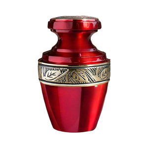 Urne commémorative décorative, récipient métallique pour souvenirs, urne de présentation commémorative, récipient décoratif pour hommage, récipient élégant pour la mémoire - Product Image 5