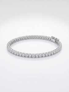 Pulsera de Tenis con Diamante Cultivado en Laboratorio de 5.23 Ct, Certificado IGI, Oro Amarillo, Blanco o Rosa de 9K, Unisex, para Compromiso o Boda - Product Image 4