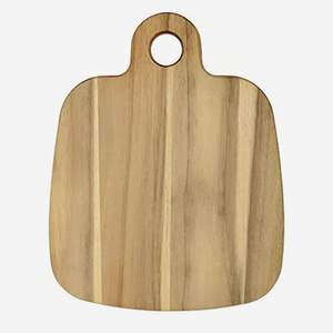 Tabla de cortar de madera hecha a mano, forma rectangular, acabado natural, reutilizable, apta para lavavajillas, 1.3 cm de grosor, tabla de cocina para cortar. - Product Image 5