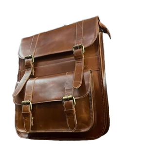 Sacs en cuir de vache et de buffle véritable, broderie de logo, imprimés animaliers, style tendance, fermeture éclair, imperméable, usage quotidien, voyage - Product Image 1