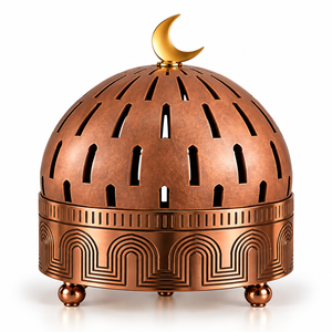 Servidor de Chocolate en Níquel Mate Grabado con Perilla en Forma de Luna Creciente y Cúpula Recortada en Plata Satinada para Eventos, Tamaños y Colores Personalizados Disponibles - Product Image 6