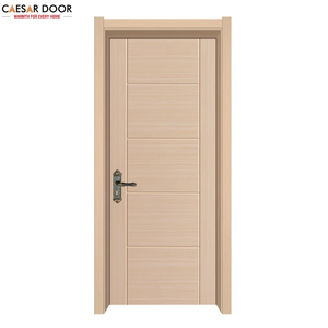 Porte en bois massif moderne insonorisée pré-pendue personnalisée pour villa, étanche, à ouverture latérale, panneau de porte WPC pour chambre d'hôtel - Product Image 4