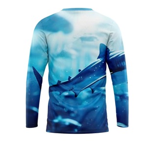 T-shirts de pêche pour hommes à manches longues, respirants, antibactériens, personnalisables, à séchage rapide, avec sublimation intégrale, UPF 50, taille plus - Product Image 6