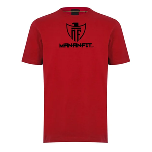 เสื้อยืดแขนสั้นผู้ชายสีแดงพิมพ์ลายการ์ตูนหมีเท็ดดี้บาสเก็ตบอลสไตล์สตรีทคอกลมทรงปกติผ้าฝ้ายเจอร์ซีย์ - Product Image 2