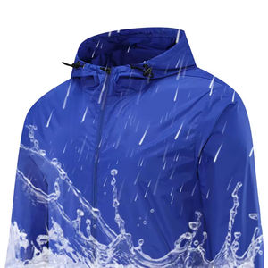 Veste de pluie imperméable en gros pour la randonnée en plein air, la pêche, coupe-vent respirant et léger, manteaux personnalisés OEM pour hommes et femmes - Product Image 5