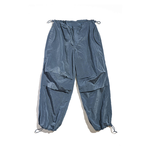 Pantalones Cargo Casuales de Mujer al por Mayor, de Nylon, Elásticos, de Cintura Alta con Cordón, Estilo Paracaídas, Jogger, de Moda Urbana - Product Image 6