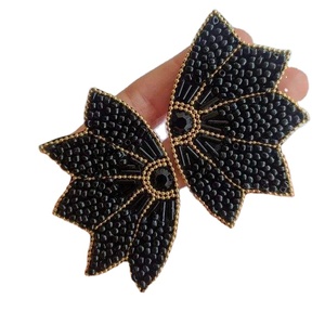 ต่างหูเลมอนปักลูกปัดหรูหราทันสมัย ทำด้วยมือ ประดับด้วยเม็ดลูกปัดคุณภาพพรีเมียมสวยงาม - Product Image 1