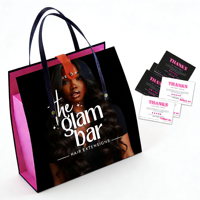 Boîte cadeau rigide pliable en carton gris recyclable avec poignée, personnalisable avec logo en relief, pour perruques, extensions de cheveux et cosmétiques