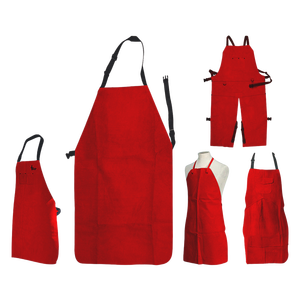 Tablier de soudeur en cuir de vachette pleine fleur de qualité supérieure, robuste, résistant à l'abrasion, pour la sécurité industrielle, la lutte contre les incendies et le barbecue - Product Image 2