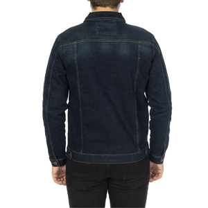 100% Cotton Denim <b>Jacket</b> for <b>Men</b> Casual High Street Style with Solid Color and Pocket <b>Thin</b> Winter <b>Jacket</b> for Spring Fall Use - Product Image 6