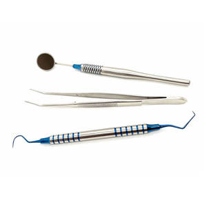 Kit de Instrumentos de Examen Dental de Acero Inoxidable Alemán, Manual, Reutilizable, Ergonómico y de Alta Calidad - Product Image 2
