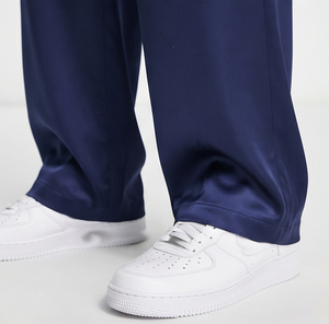 Men Wholesale Satin Pants Regular Fit Midweight 100% Silk Fabric Windproof Breathable Eco-Friendly <b>Drawstring</b> Closure <b>Trousers</b> - Product Image 6