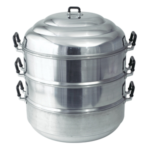 หม้อนึ่งสแตนเลสสามชั้น ขนาด 22 ซม. พร้อมฝาปิด สำหรับทำอาหารในครัว - Product Image 2