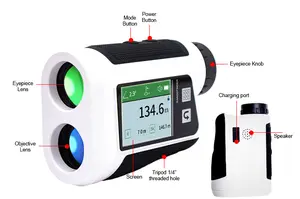 Telémetro inteligente Lango de tamaño mini, telémetro de Golf de alta calidad, telémetro láser de Golf de caza de larga distancia de 1000m con pendiente