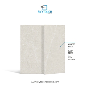 Carreaux de porcelaine émaillée vitrifiée polie finition mate 600x1200mm, antibactériens, antidérapants, résistants aux acides, à faible absorption d'eau - Product Image 4