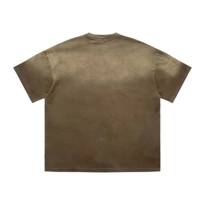 Custom Acid Wash <b>Green</b> <b>T</b>-<b>Shirt</b>| Heavyweight Vintage Gradient Spray <b>Men</b> Oversized Streetwear Tee| Drop Shoulder Blank Cotton Top - Product Image 6