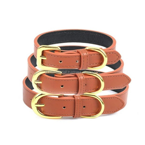 2024 Collar de perro de cuero duradero de alta calidad personalizado al por mayor, hebillas clásicas de diseñador a granel para collares de perros y Mascotas - Product Image 3