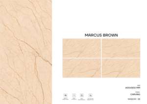 กระเบื้องพอร์ซเลนลายแกะสลักดีไซน์ทันสมัย ขนาด 600x1200 มม. กระเบื้องขนาดใหญ่ สำหรับตกแต่งภายในบ้านและอาคารพาณิชย์ระดับพรีเมียม - Product Image 4