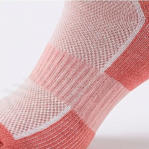 Coral Crew <b>Socks</b> Breathable Mesh Knitted Polyester Spandex <b>Running</b> Athletic Summer Adult Regular Fit - Product Image 5