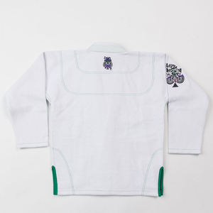 Kimono de BJJ blanc et imprimé par sublimation, coupe classique, 100 % polyester, séchage rapide, vêtements d'arts martiaux unisexes pour adultes - Product Image 4