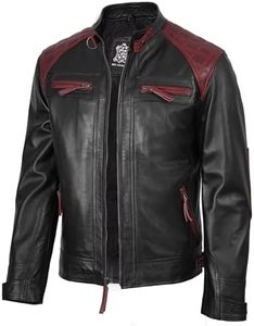 Chaqueta de Motociclista Casual de Piel de Oveja para Hombre, Talla Grande, Cuello Alto, Cierre de Cremallera, Corte Regular, Invierno, Impermeable, Forro Polar - Product Image 5