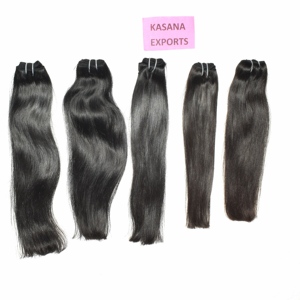 Extensiones de Cabello Humano Indio 100% Natural, Corte Recto, Doble Trama, Cabello Remy, Ondulado Profundo, Puntas Completas, Doble Trama a Máquina - Product Image 6