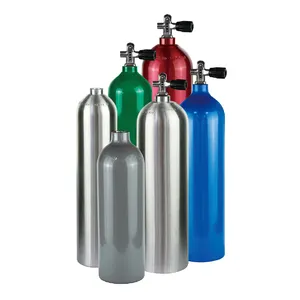 Tangki Gas selam Scuba, 1L silinder aluminium DOT-3AL, tekanan tinggi 207Bar tangki Scuba 3000PSI