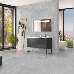 Carreaux de porcelaine vitrifiée Calliope Grey 600x1200mm polis pour la salle de bain et les murs intérieurs du salon - Product Image 1