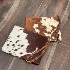 Venta al por mayor de lujo de negocios de cuero de vaca genuino sobre de embrague monedero cartera de mano con cremallera bolsa más cerca de embrague para las mujeres - Product Image 4