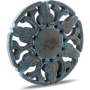 Sous-plat en bois massif sculpté à la main en forme de flocon de neige, support de plat chaud décoratif pour table à manger et cuisine - Product Image 5