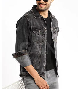 Chaqueta de Mezclilla con Capucha, Estilo Urbano, 100% Algodón, para Hombre, Ecológica y Transpirable, Cálida para Invierno - Product Image 3