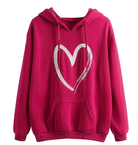 Ostriya Intl Custom Pullover Hoodie Women High Quality Breathable Winter 100% Cotton <b>Oversized</b> Streetwear Solid Front Letter - Product Image 6