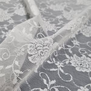 Tela de Encaje Floral con Estampado de Espiral, 137 cm de Ancho, Ligera, Elástica en Toda la Superficie, de Spandex/Nailon, para Lencería, Vestidos, Novias, Uso Elegante - Product Image 2