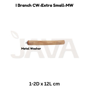 Javawood - Juguete Ecológico para Pájaros, Rama de Madera de Café, Percha Resistente para Pájaros CW XS MW - Product Image 2