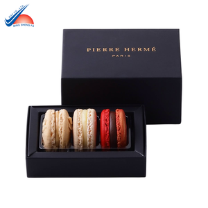 Coffret cadeau de luxe Macaron | Boîte de boulangerie d'impression personnalisée avec logo - Product Image 1