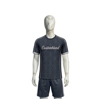 Maßgefertigte Sublimations-Unisex-Sporttrikots Fußball-Team-Uniform-Sets Kurze Schnelltrocknende Polyester-T-Shirts OEM ODM Großhandel