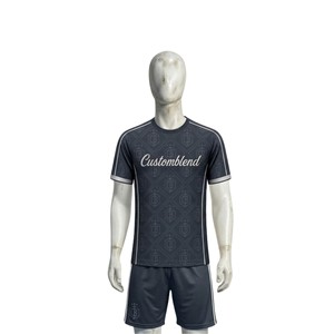 Maillot de sport personnalisé par sublimation pour hommes, uniforme d'équipe de football, t-shirt en polyester à séchage rapide, OEM ODM, vente en gros de vêtements de sport - Product Image 3
