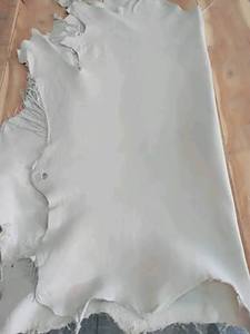 cowhide natural chromed white crust and water colour <b>leather</b> - Product Image 1
