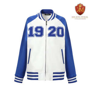 เสื้อแจ็คเก็ตหนังทรงปกติแบบสั่งทำพิเศษสำหรับชมรม Zeta Phe Beta Sorority พร้อมป้ายปักผ้าขนหนูขายส่ง กระเป๋าแบบ Welt และปักตัวอักษรแบบ Letterman - Product Image 3