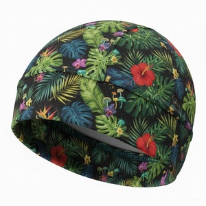 Casquettes de cyclisme élastiques personnalisées, casquettes de vélo en maille sublimée, bonnets doublés satin, logo personnalisé, ski en plein air - Product Image 2