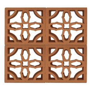 Hollow Porosity Firebrick Angle <b>Bricks</b> Outdoor Fast Delivery Phoenix Screen Tile Sale Baked Clay <b>Brick</b> Building Material Vietnam - Product Image 6