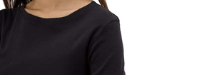 Unisex <b>Black</b> <b>Long</b> Sleeve Stand Collar Casual Solid Regular Fit Basic <b>T</b>-<b>Shirt</b> Flexible Stretch Silk/cotton Top Everyday Jersey - Product Image 2