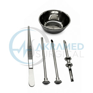 Kit de 3 Trocares HRT de 35 mm, Instrumentos para Inserción de Pellets Hormonales, Acero Inoxidable, Estériles, Juego Quirúrgico con Certificación CE - Product Image 3