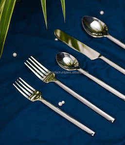 Minimalist Steel <b>Dessert</b> Spoons and <b>Fork</b> Restaurant Dinnerware Tea Coffee Utensils Bulk Packed Weddings - Product Image 5