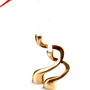 Élégant Porte-Bougie Décoratif de Noël en Aluminium pour Centre de Table, Éclairage Stylé pour Salle à Manger et Salon, Fait Main - Product Image 1