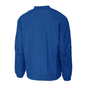 Veste coupe-vent imperméable douce et résistante au vent, grande taille, col en V, doublure en maille, poignets élastiques, logo personnalisé, pour le sport - Product Image 5
