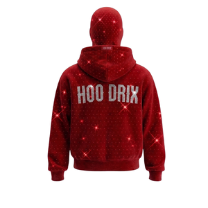 Sudadera con Capucha de Diamantes de Imitación al por Mayor, con Logotipo Personalizado, Bling, Cristal, Diamante, Sudadera con Capucha de Forro Polar, Ropa Urbana Brillante a la Moda - Product Image 3
