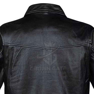 Factory Wholesale Price Fashionable <b>Men</b> Winter <b>Jacket</b> PU <b>Leather</b> Made High Quality Best Selling <b>Men</b> <b>Leather</b> <b>Jacket</b> - Product Image 4