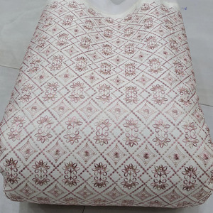 Tela de bordado malté, tela de algodón personalizada, tela de fantasía, telas textiles, tela de bordado, tela para abaya, tela para caftán, venta al por mayor - Product Image 6